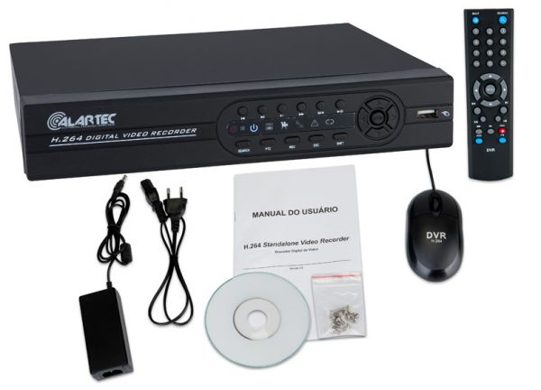 Dvr Stand Alone Cftv 4 Canais 120FPS, Internet, Celular H.26